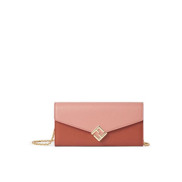 FENDI Accessories - Fendi Women Continental Ff Diamonds Chain Wallet
